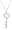 10k White Gold Diamond Key Pendant (1/8 cttw, I-J Color, I2-I3 Clarity)