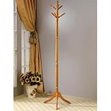 Coat Rack - Oak Coat Tree - coat tree; coat rack tree; coat and hat rack
