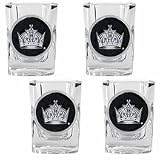 NHL Los Angeles Kings Four Piece Square Shot Glass Set