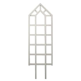 Lakeland Mills 6-Foot Deluxe Cathedral Trellis, Whitewash by 