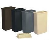 Wall Hugger Waste Receptacle Lid 23 Gallon Beige