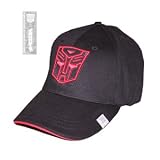  : Transformers Black Embroidered Autobot Logo Baseball Cap