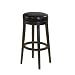 Armen Living Mbs-450 30-Inch Backless Swivel Barstool, Black