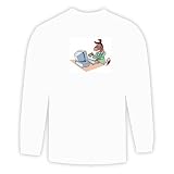 Long Sleeve T-shirt with computers, donkey, programmer