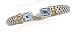 925 Silver & Blue Topaz Bracelet with 14k Gold Accents