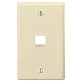 OnQ AnyPort - Wall plate - almond - 1 port