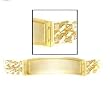 Men's 14k Yellow Gold Figaro ID Bracelet 9"