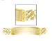 Men's 14k Yellow Gold Figaro ID Bracelet 9"