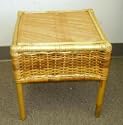 Wicker Cane Tribal Table