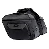 MotoCentric Cruiser Slanted Saddlebags - Black