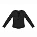 Blooming Jelly Women's Sexy Bandage Plain Deep V Neck Lace Up Long Sleeve Blouse Tops Black,Black,Small / US 2-4