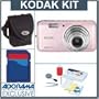 Kodak EasyShare V803 Pink Digital Camera Kit, with 1 GB SD Memory Card, Camera Bag, Professional Lens Cleaning Kit