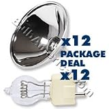12 pcs. USHIO DYS 600w Bulb, 12 pcs. Par 64 Reflector Package Deal ( B555 ) - B000OAAGMI