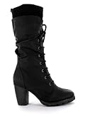 Tamaris 25356-27 Damen Stiefel Leder, Schwarz, Größe 38