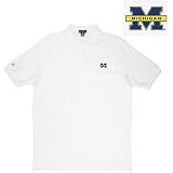 Michigan Wolverines NCAA Classic Pique Polo Shirt (White)