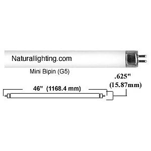T5 Fluorescent, 28 watt Full Spectrum - 4 pack by 