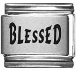Clearly Charming Blessed Laser Italian Charm