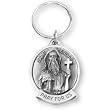 Fine Pewter Saint Brendon Key Chain