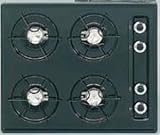 Summit TTL033 24" Gas Cooktop with 4 Open Burners and Electronic Ignition: Black