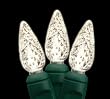 Set of 20 LED Clear C6 Auto & Boat Christmas Lights - Green Wire