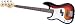 Musical Instruments : Squier by Fender Standard P Bass Special Left-Handed Electric Bass Guitar, Black Metallic Rosewood Fretboard