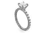 2.00 Ct Round E VS/SI Certified (Clarity Enhanced) Diamond Engagement Ring in 14KW