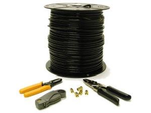 New Cables To Go 500ft Rg6 Dual Shield Coaxial Cable Installation Kit High Quality Practical