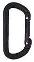 Black High Strength Climbing D Carabiner