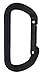 Black High Strength Climbing D Carabiner Black High Strength Climbing D Carabiner