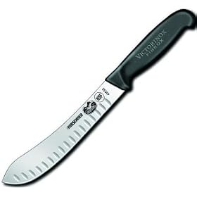Butcher, Granton, Black Fibrox, 8 in. (40533) Category: Butcher Knives