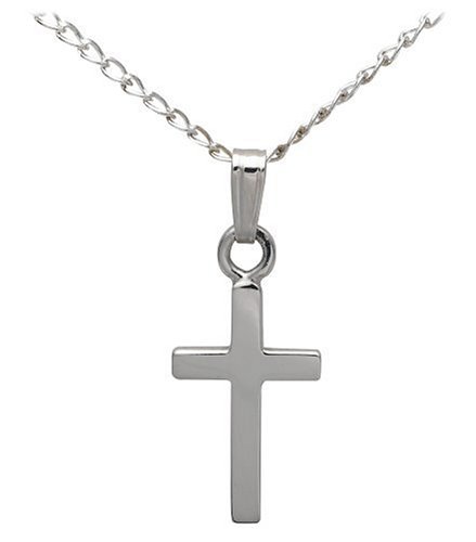 Sterling Silver Children's Cross Pendant, 13