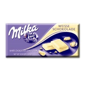 Milka White Chocolate, 3.52-Ounce Bars Milka