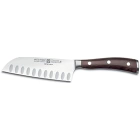 Wusthof Ikon 5-Inch Santoku Hollow Edge, BlackwoodWusthof Ikon Santoku Hollow Edge, Blackwood
