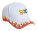 Bring On The Naked Video Gamers Adult White Hat with Red Flames FIRE photo