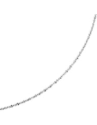 22" Adjustable Sparkle Neck Chain in 14K White Gold