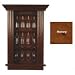 : Wine Glass Cabinet (Honey) (36H x 20W x 3.5D)