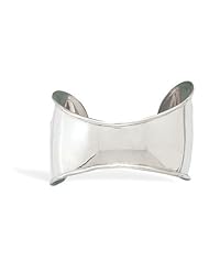Polished Sterling Silver with Graduated Edge Cuff