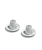 OFFICINA ALESSI Tulip ���J�J�b�v&�\�[�T�[�Z�b�g 2�q�Z�b�g DE01SET