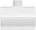 Spears 402 Series PVC Pipe Fitting, Tee, Schedule 40, White, 1