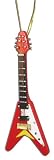 Miniature Flying V Electric Guitar Christmas Ornament 4