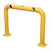 Vestil HPRO-48-36-4 Yellow Powder Coat High Profile Machinery Guard, Welded Steel, 4-1/2" OD, 48" Length, 36" Height