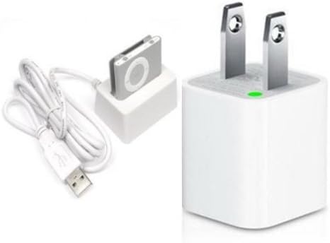 LIMTECH® Wall charger + USB Hotsync & Charging Dock Cradle desktop Charger for Apple IPOD Shuffle 2nd Generation MP3 Player