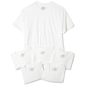 Hanes Classics Men's Classics 6-Pack Crew Neck T-Shirt Value Pack