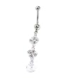 Stainless Steel Dangle Belly Ring - Sold Individually