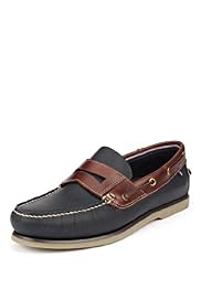Freshfeet™ Leather Slip-On Deck Shoes