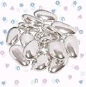Silver Sugared Almonds 1Kg Box - Party Favors