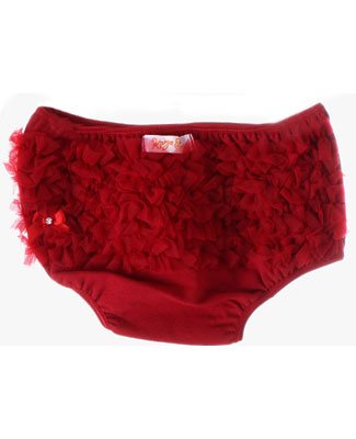 Kaiya Eve Red Ruffle Diaper Cover 18m