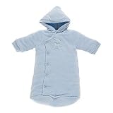 Absorba Blue Baby Boy Teddybear Hooded Pram One Size Fits All Newborn & Up