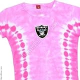 Oakland Raiders Womens Pink Cap Sleeve T