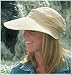 Protect your face from the damaging rays of the sun with this 5" brim cotton visor. Crown zips away for a different look. FTC rated UPF 50+ [equivalent to SPF 30].
